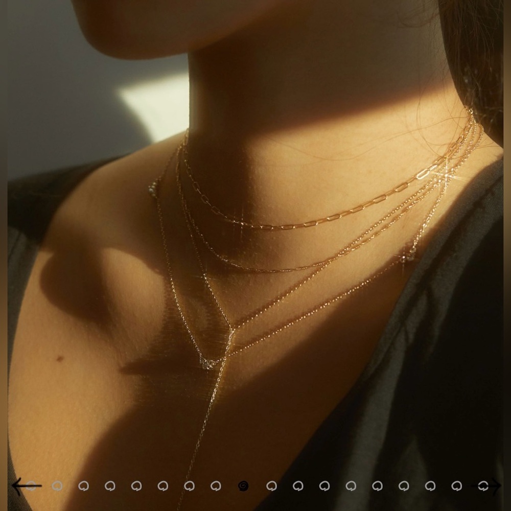 Catbird 1976 gold chocker necklace 14”- 16.75” 14K gold